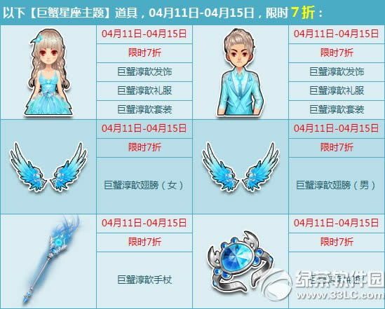 qq飞车喜迎泼水节活动 水象星座套装7折给力特卖