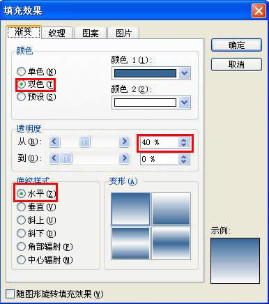 填充效果