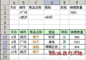 Excel中的高级筛选基础教程_本站
