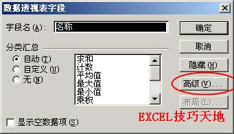 Excel用数据透视表查找某列中出现次数最多的10种数据_本站