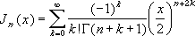 x 的 n 阶修正 Bessel 函数值