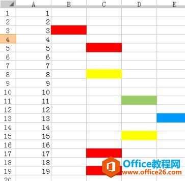 excel删除有颜色的行