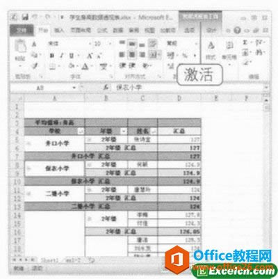 Excel 2010中的切片器功能