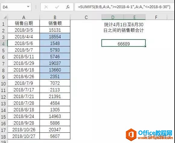 excel 如何对指定时间段的数据进行总结