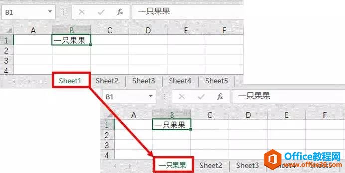 excel 如何将工作表名改为工作表内指定的固定单元格的值？_本站