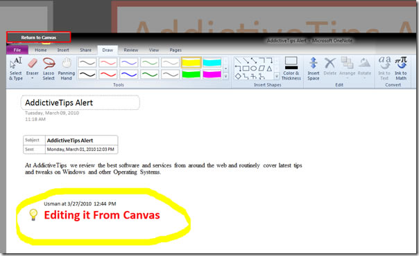 returntocanvas1 OneNote 2007和OneNote 2010的Canvas扩展使用教程_本站