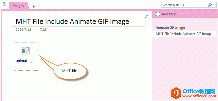 ת GIF Ϊ MHT 浽 OneNote