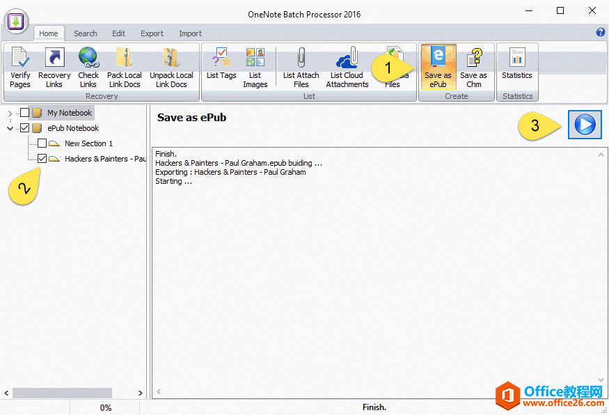 ʹ OneNote Batch  ePub  