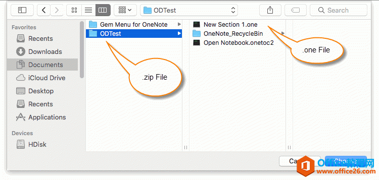 ȻѡļдУѡһ Mac ص OneNote ʼǱļС