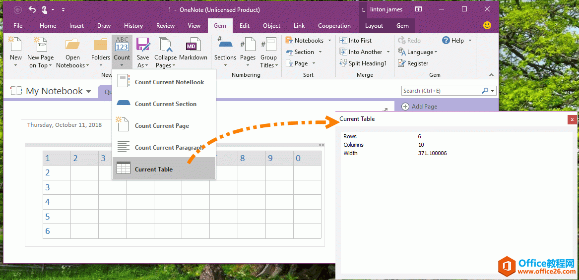 ȡõǰ OneNote Ϣܿȣ
