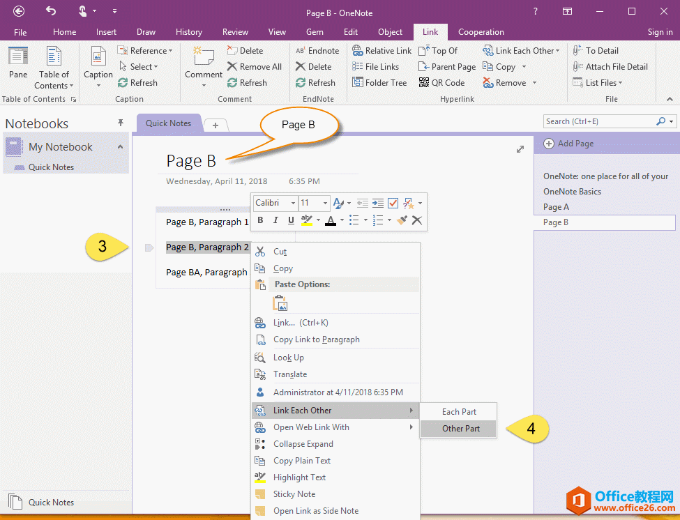 ڶ OneNote ҳ B С˲֡