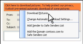 outlook 中邮件中无法显示图片的解决办法_本站