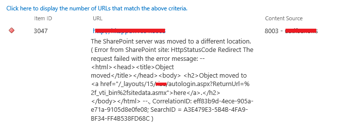 SharePoint Error - The SharePoint server was moved to a different location._本站Object moved