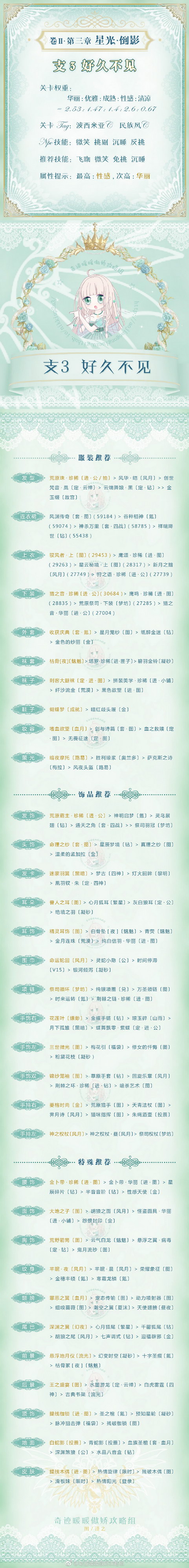 奇迹暖暖卷II3支线3怎么搭配 奇迹暖暖卷II3支3好久高分搭配攻略1