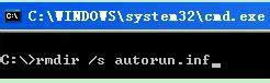 windows xp系统怎样完全删除AUTORUN.INF文件夹