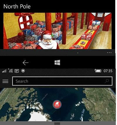 Win10系统使用内置地图应用追踪圣诞老人位置教程